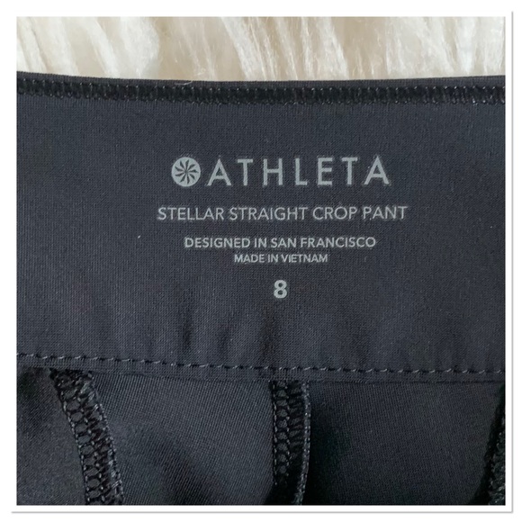 Athleta Stellar Straight Crop Pants Black Size 8 - Picture 7 of 9